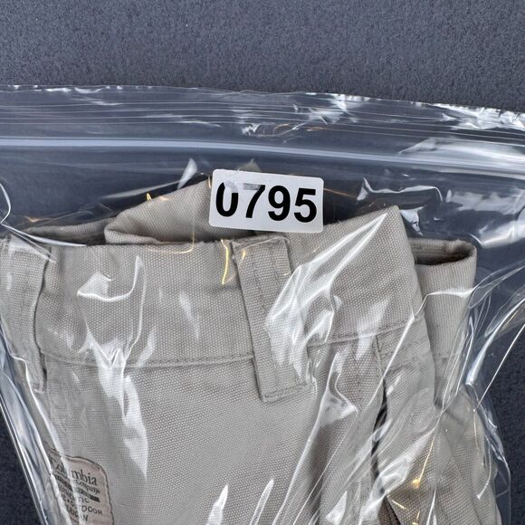Columbia Mens 38x30 Sand White Utility Cargo Pants Cotton Polyester ROC AM8142 - Picture 11 of 11